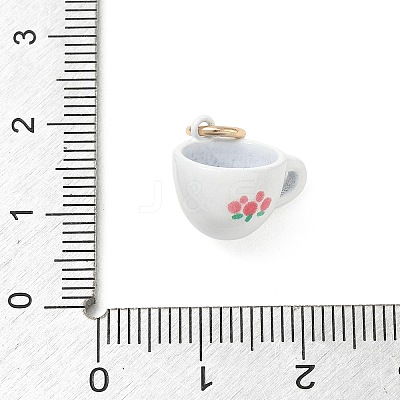 Spray Painted Brass Charms KK-CBAEB58-13-1
