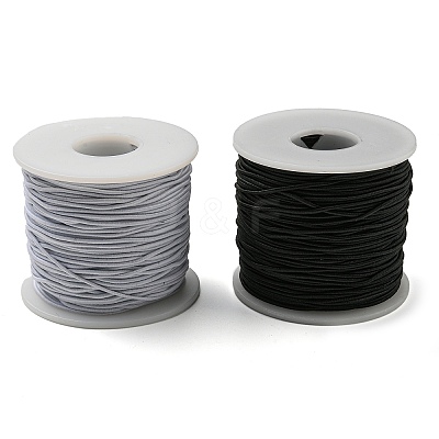 2Rolls 2 Colors Core Spun Elastic Cord EC-SZ0001-07-1