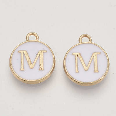 Golden Plated Alloy Charms LS-X-ENAM-S118-01M-1