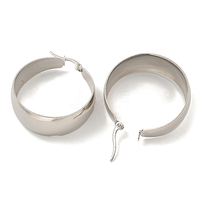 Tarnish Resistant 202 Stainless Steel Hoop Earring EJEW-H003-09P-02-1