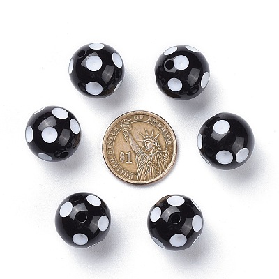 20MM Chunky Bubblegum Acrylic Round Beads X-SACR-S146-20mm-09-1