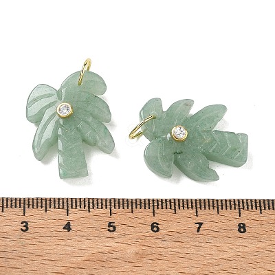 Natural Green Aventurine Carved Pendants GG-CBA67BD-02G-A-1