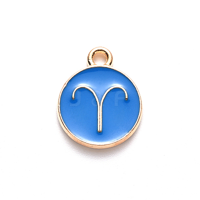 Alloy Enamel Pendants ENAM-S124-01B-02A-1