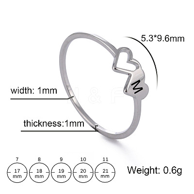 304 Stainless Steel Finger Rings for Women Men FS-WGB974C-37-1