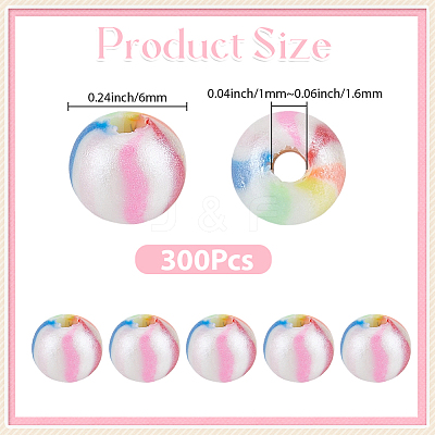 300Pcs Handmade Polymer Clay Beads CLAY-PA0001-29-1