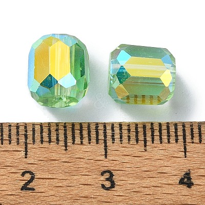 AB Color Plated Glass Beads GLAA-F108-12B-09-1