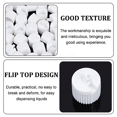 Plastic Bottle Caps FIND-WH0111-605-1