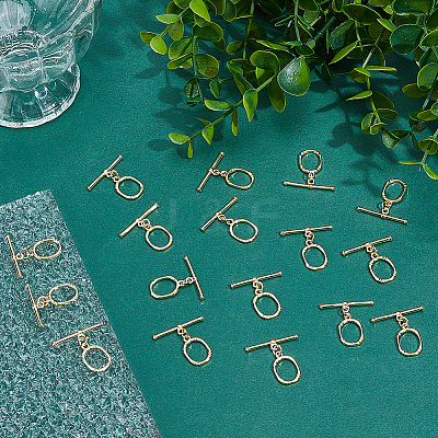 20 Bags Brass Toggle Clasps KK-ME0003-88-1