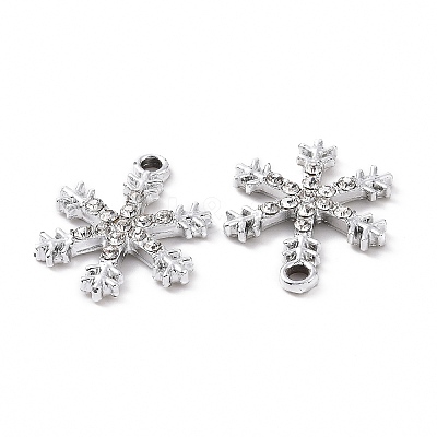 Alloy Crystal Rhinestone Pendants ALRI-C008-20P-1