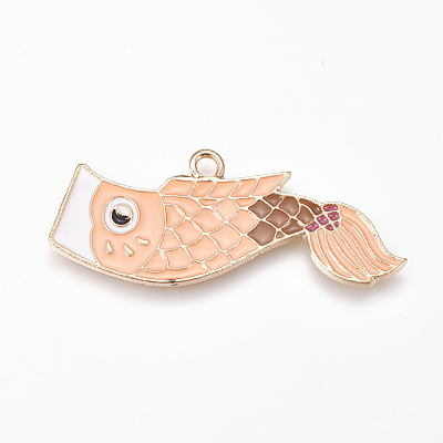 Alloy Enamel Pendants X-ENAM-O035-03G-A-1