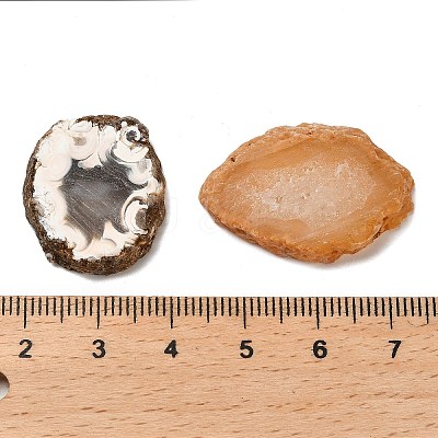 Natural Druzy Agate Cabochons G-NH0001-09-1