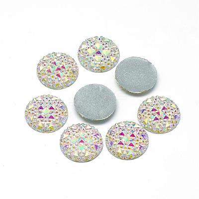 Resin Cabochons CRES-Q192-25mm-10AB-1
