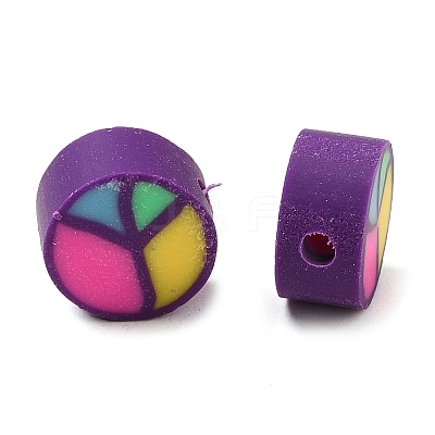 Handmade Polymer Clay Beads X-CLAY-D008-02-1