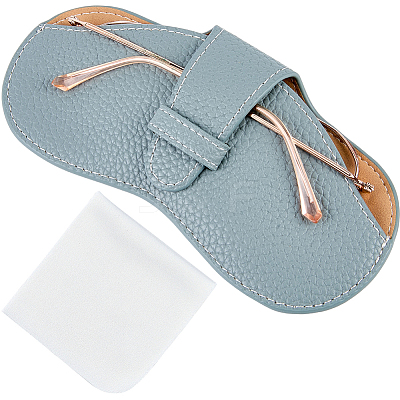 1Pc PU Leather Glasses Case AJEW-CN0006-94G-1
