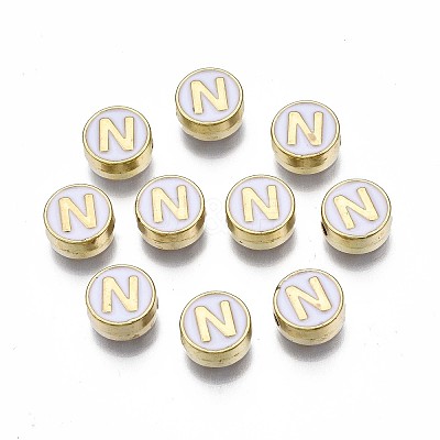 Alloy Enamel Beads X-ENAM-N052-006-01N-RS-1