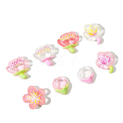 Translucent Resin Cabochons X1-RESI-F045-01-1
