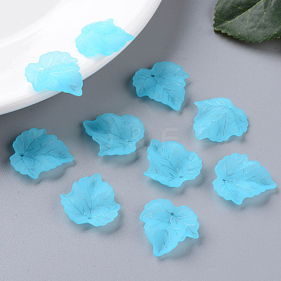 Autumn Theme Transparent Frosted Acrylic Pendants PAF002Y-27-1