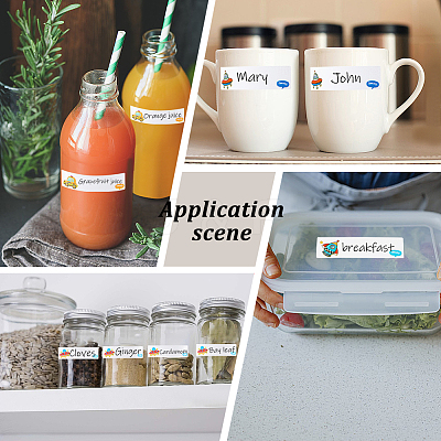 Self-Laminating Write-On Waterproof Baby Bottle Labels DIY-WH0504-25D-1