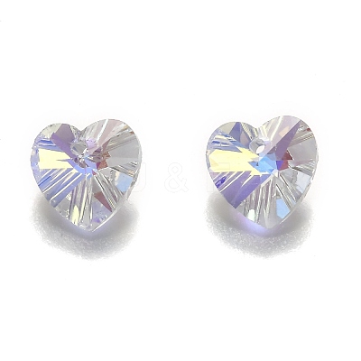 Electroplate Glass Charms X-G030V10mm-001GL-1