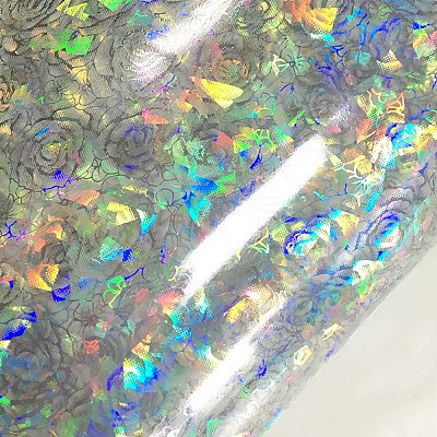Iridescent Laser PVC Fabric FIND-WH0002-33-1