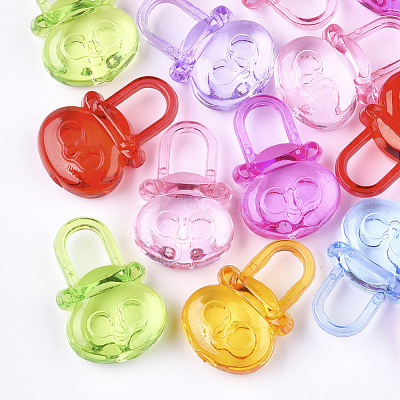Transparent Acrylic Pendants TACR-S133-069-1