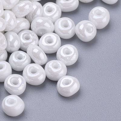 Baking Paint 6/0 Glass Seed Beads SEED-Q025-4mm-M01-1