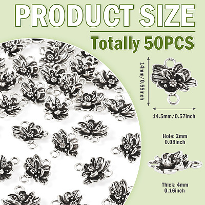 Tibetan Styles Alloy Connector Charms FIND-TADJ0001-10A-1