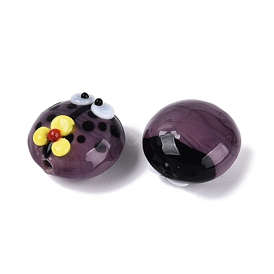 Handmade Bumpy Lampwork Beads LAMP-Q039-15E-1