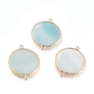 Natural Amazonite Links connectors G-L514-025B-1
