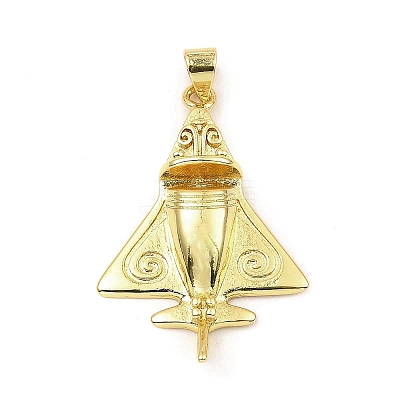 Rack Plated Brass Pendants KK-B077-30G-1