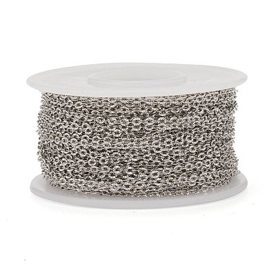 Tarnish Resistant 304 Stainless Steel Cable Chains CHS-N002-02A-P-1