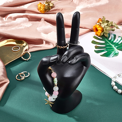 Resin Jewelry Display Hand Model DJEW-WH0034-06-1