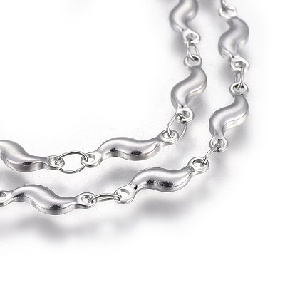 Tarnish Resistant 304 Stainless Steel Link Chains STAS-P219-35-1
