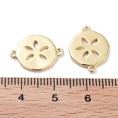 Rack Plating Brass Connector Charms KK-G512-10A-G-1