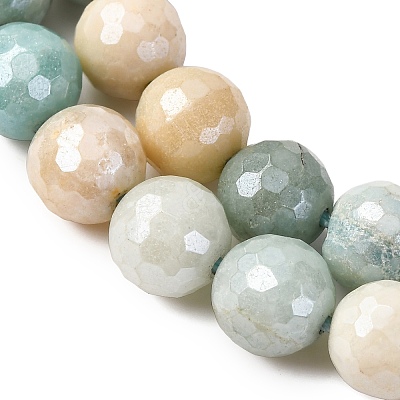 Natural Amazonite Beads Strands G-O164-02-8mm-1
