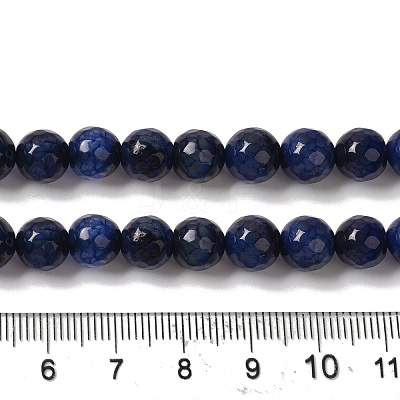 Dyed & Heated Natural Dragon Veins Agate Beads Strands G-P539-A01-11-1
