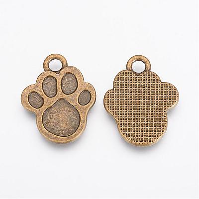 Tibetan Style Alloy Pendants TIBEP-21652-AB-NR-1
