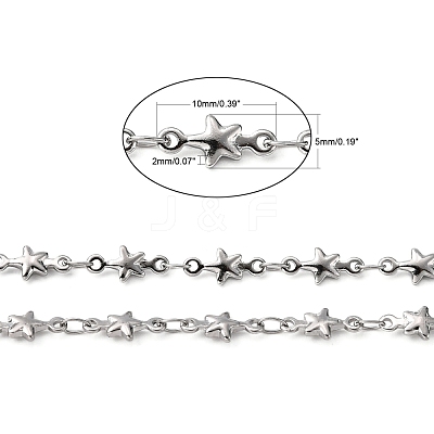 Non-Tarnish 3.28 Feet 304 Stainless Steel Link Chains X-CHS-K001-40-1