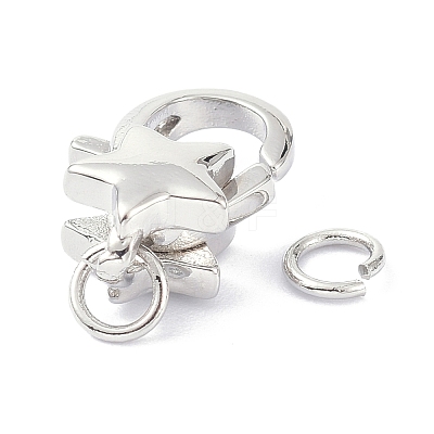 Eco-Friendly Brass Lobster Claw Clasps KK-C221-06P-1