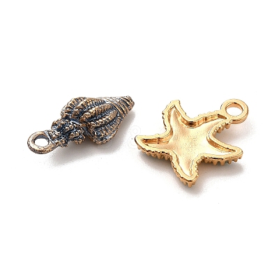 60Pcs 15 Style Alloy Enamel Pendants ENAM-PH0002-28-1
