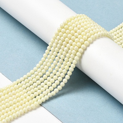 Cubic Zirconia Imitation Pearl Bead Strands ZIRC-P109-03A-05-1