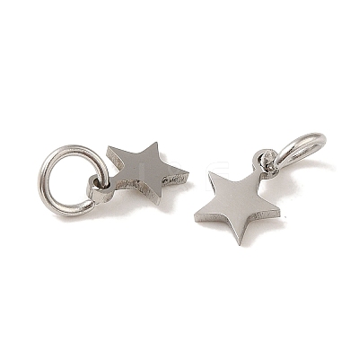 Non-Tarnish 201 Stainless Steel Charms STAS-E217-25A-P-1
