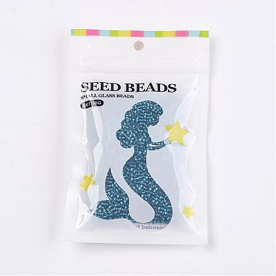 FGB 12/0 Grade A Transparent Silver Lined Round Glass Seed Beads X-SEED-A022-F13-51-1