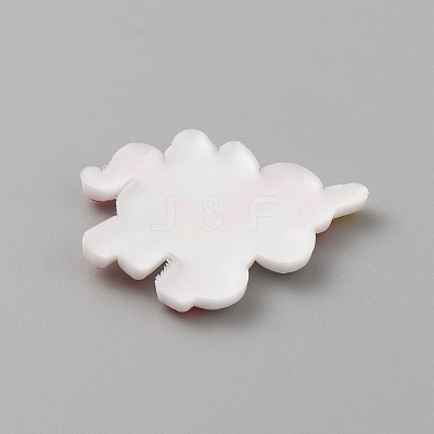 PVC Plastic Cabochons SIL-WH0019-16A-1