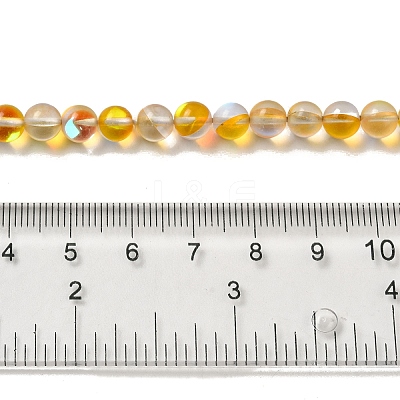 Synthetic Moonstone Beads Strands G-P528-J01-11-1