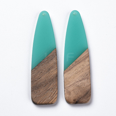 Resin & Walnut Wood Big Pendants X-RESI-S358-98J-1