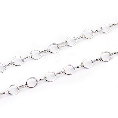 Tarnish Resistant 304 Stainless Steel Cable Chains CHS-L001-95-3mm-1