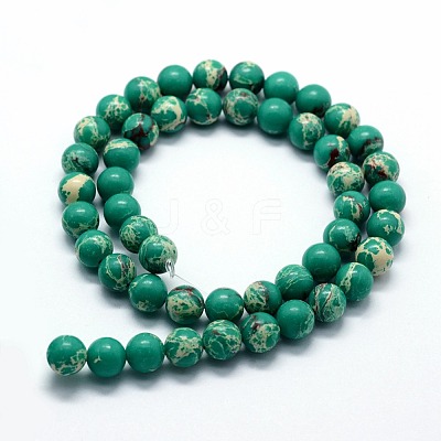 Synthetic Imperial Jasper Beads Strands G-I199-35-6mm-A-1