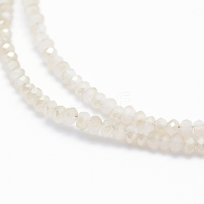 Electroplate Glass Beads Strands EGLA-J144-HR-C05-1
