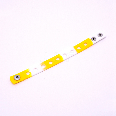 Kids Silicone Cord Bracelets BJEW-WH0011-02G-1